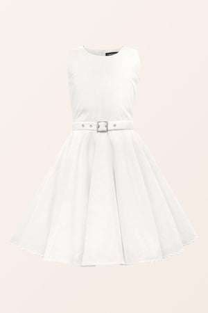 Kids Audrey Clarity Dress - Ivory
