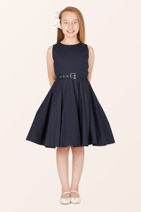 Kids Audrey Clarity Dress - Midnight Blue