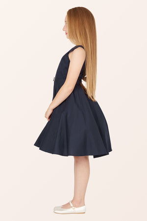 Kids Audrey Clarity Dress - Midnight Blue