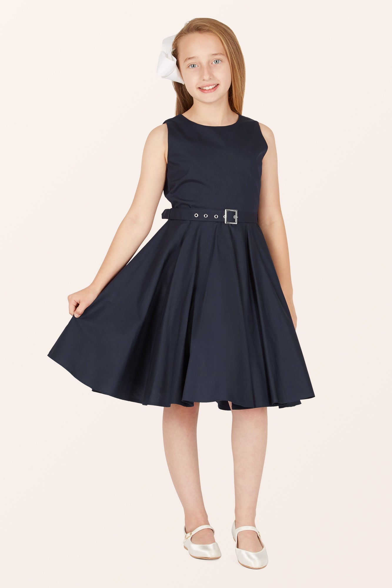 Kids Audrey Clarity Dress - Midnight Blue