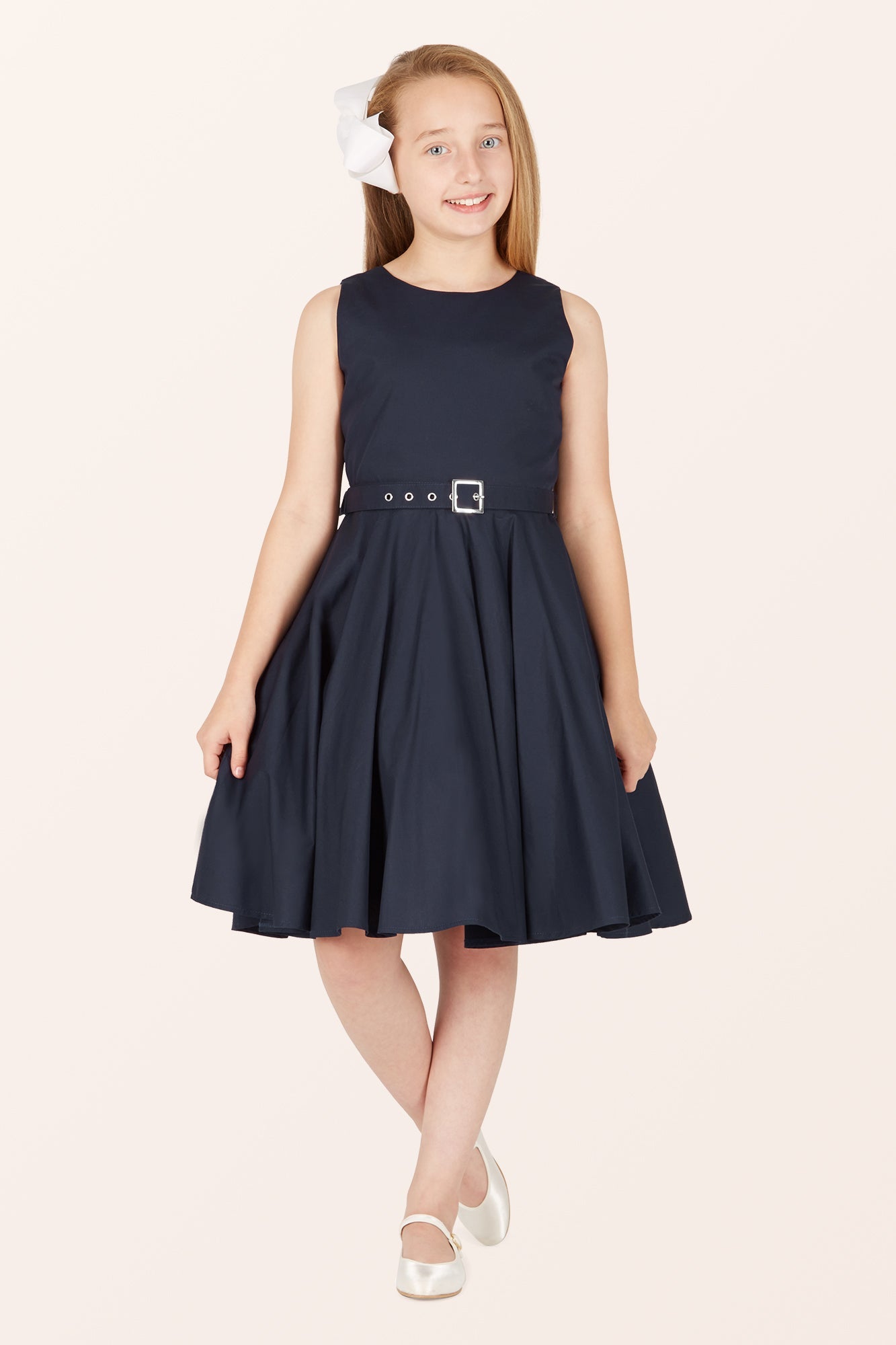 Kids Audrey Clarity Dress - Midnight Blue