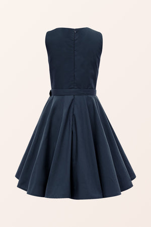 Kids Audrey Clarity Dress - Midnight Blue