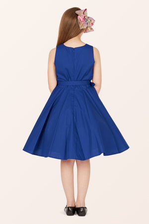 Kids Audrey Clarity Dress - Royal Blue