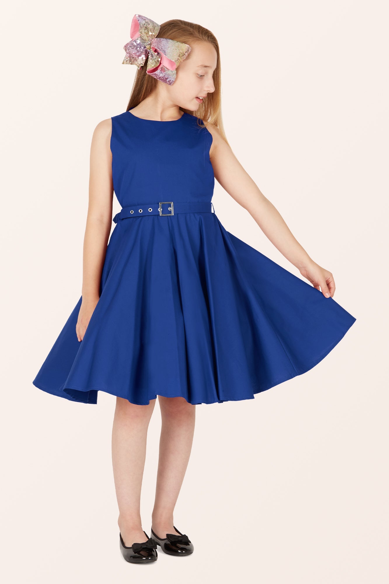 Kids Audrey Clarity Dress - Royal Blue