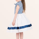 Kids Polly Striped Dress - Blue