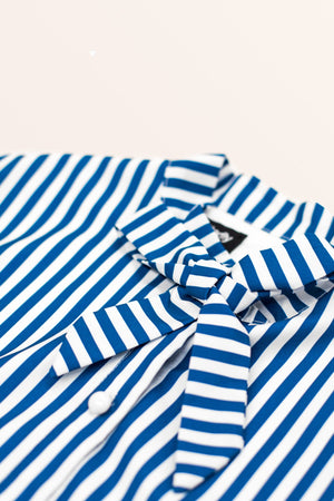 Kids Polly Striped Dress - Blue